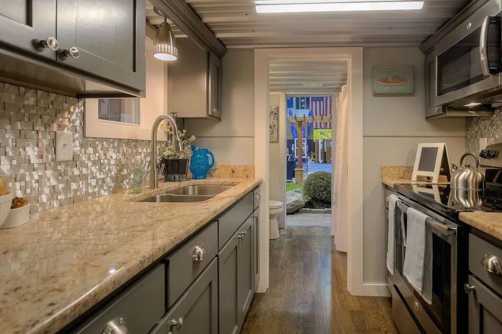 Galley Kitchen - Modern Empty Nester by Custom Container Living