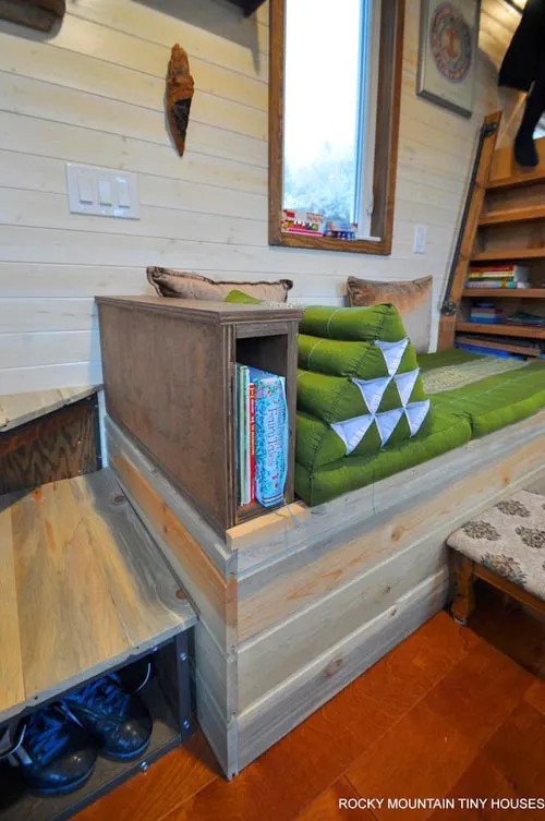 Custom Storage Couch - Red Mountain by Rocky Mountain Tiny Houses