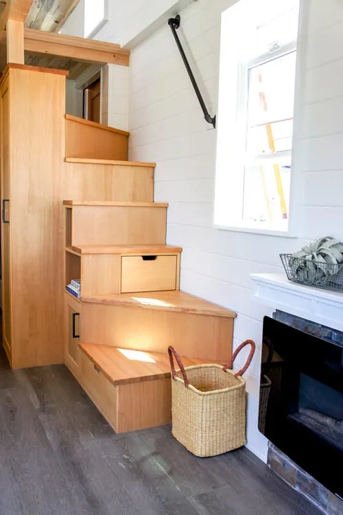Fir Storage Stairs - Kootenay Country by TruForm Tiny