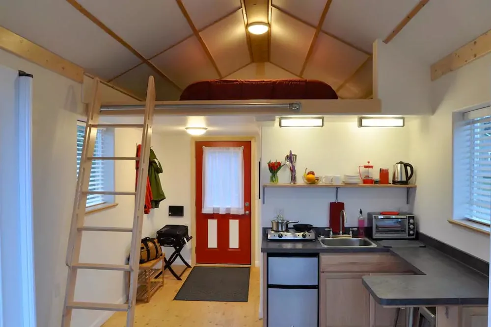 Kitchenette & Entrry - Homer's Downtown Tiny House