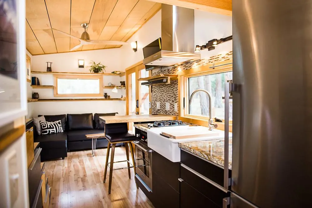 European Style Kitchen - North Sister by Wood Iron Tiny Homes