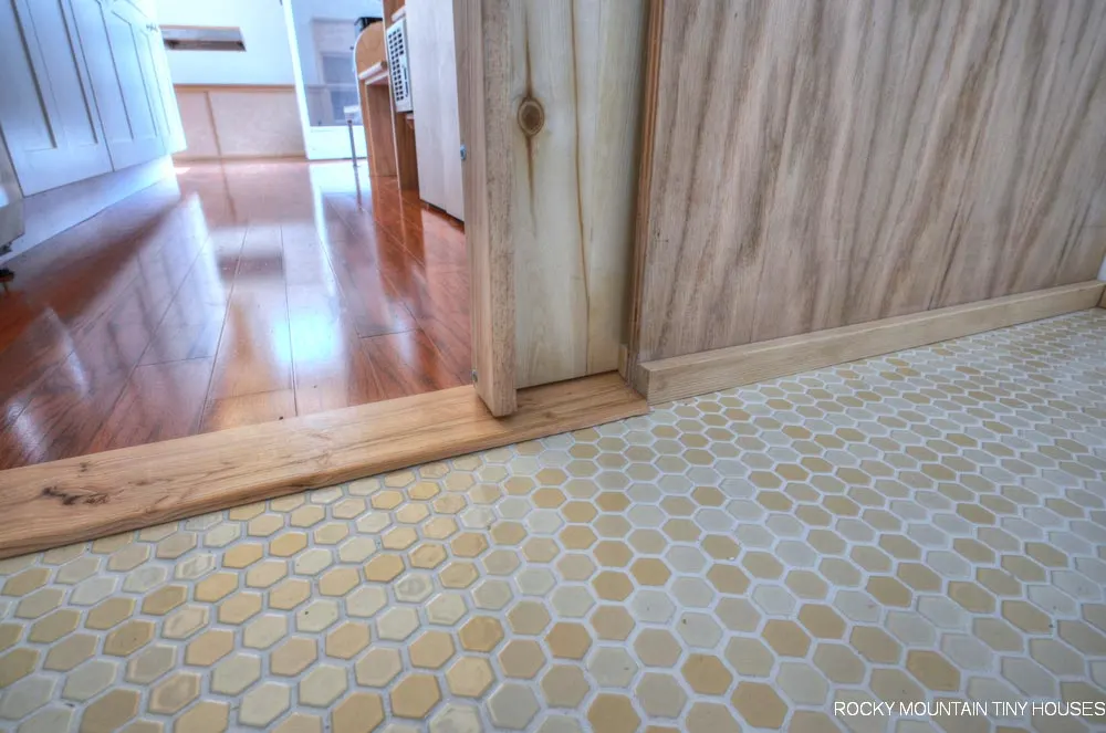 Tile Bathroom - Otsego Gooseneck by Rocky Mountain Tiny Houses