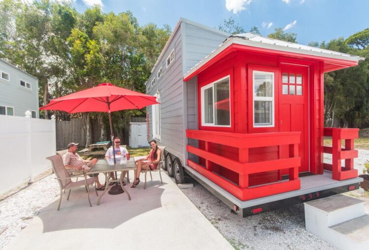 Red Lifeguard Stand at Tiny Siesta