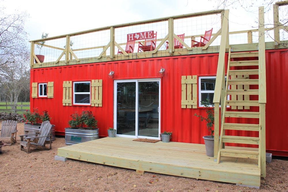Shipping Container Tiny House - Rustic Retreat XL by Backcountry Containers