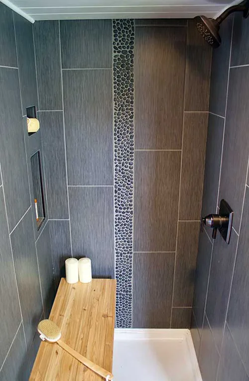 Tile Shower - Tiny Home, Big Outdoors by Tiny Heirloom