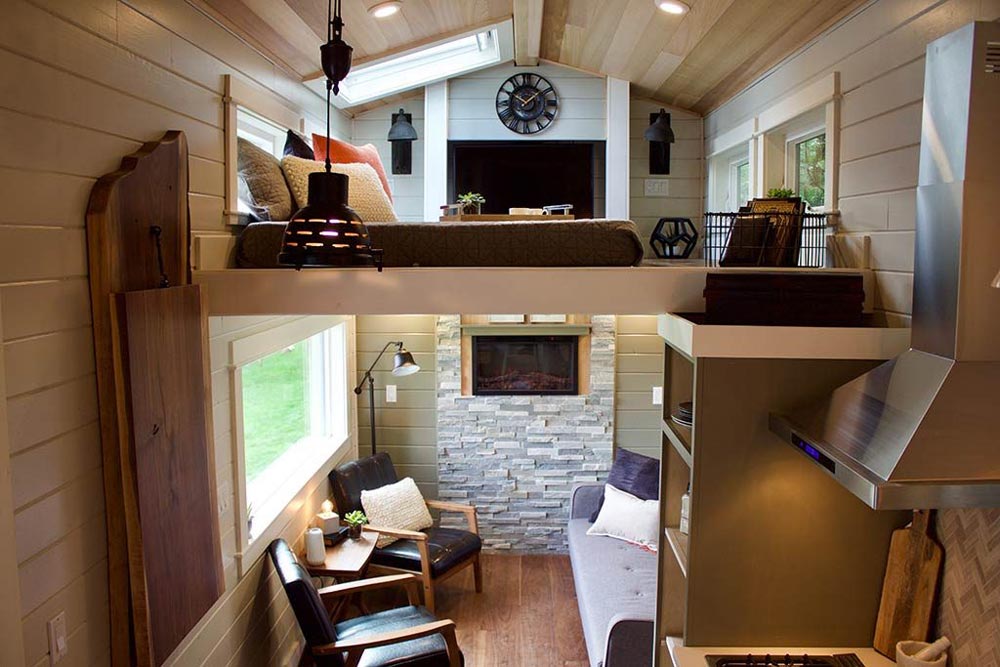 Living Room & Loft - Tiny Home, Big Outdoors by Tiny Heirloom