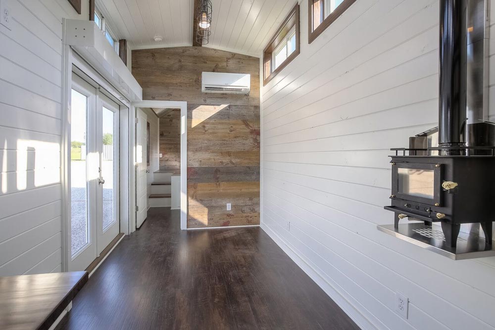 Barn Wood Accent Wall - Lake Cabin by Custom Container Living