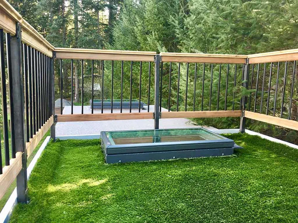 Synthetic Grass Deck - Live/Work Tiny Home by Tiny Heirloom
