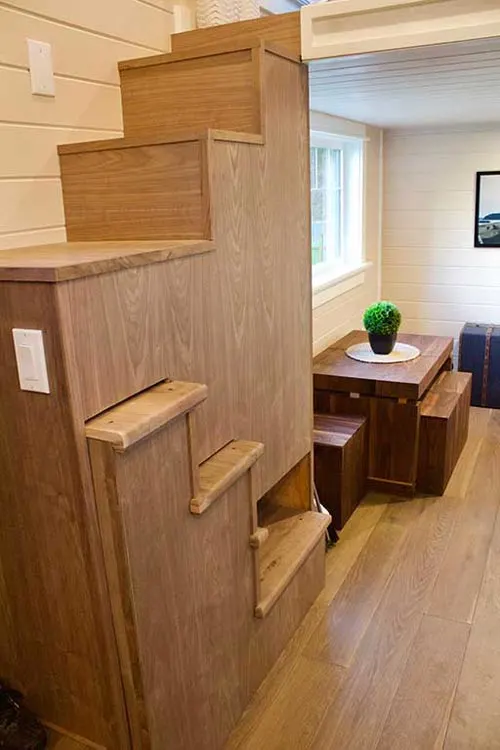 Automated Stairs - Tiny Craftsman Home by Tiny Heirloom
