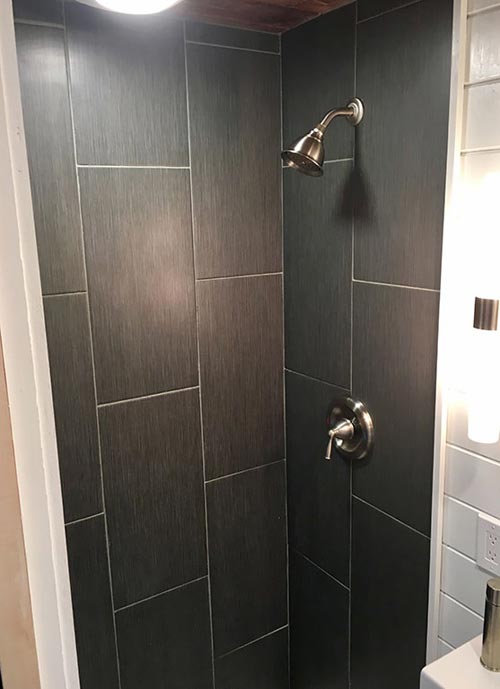 Modern Shower - Tiny Home of Zen by Tiny Heirloom