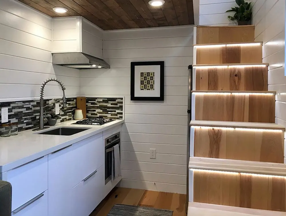 Kitchen & Stairs - Tiny Home of Zen by Tiny Heirloom