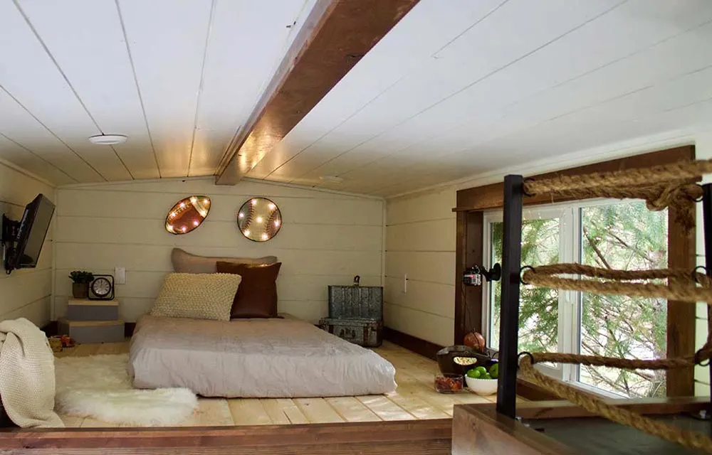 Bedroom Loft - Tiny Traveling Farmhouse by Tiny Heirloom