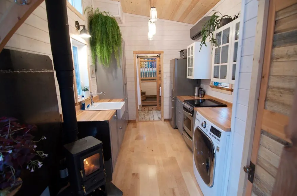 Wood Stove - Winter Wonderland by Nelson Tiny Houses