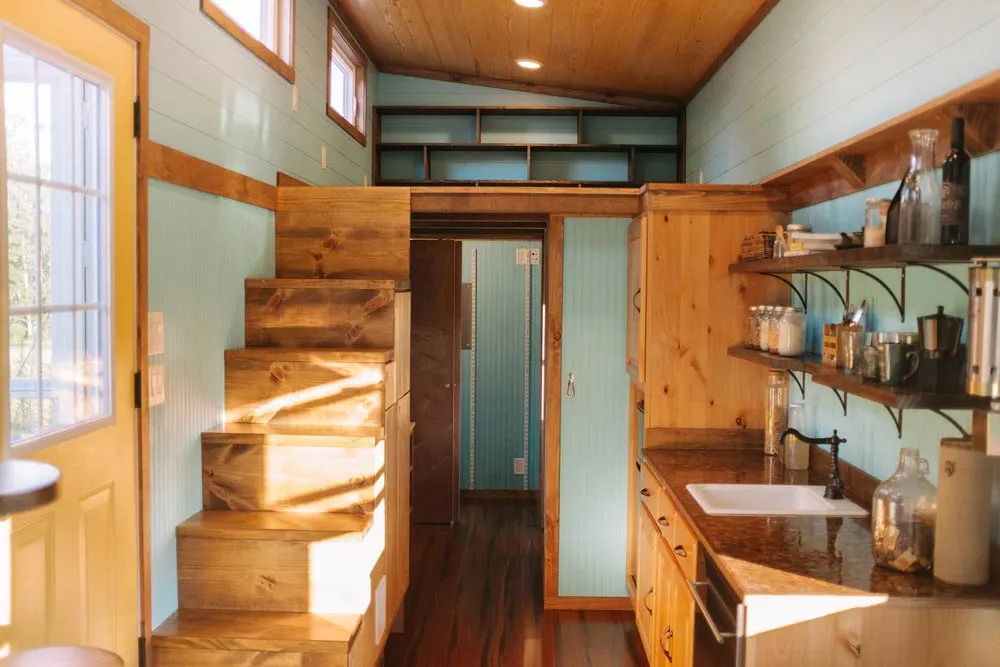 Stairs & Kitchen - Big Whimsy by Wind River Tiny Homes