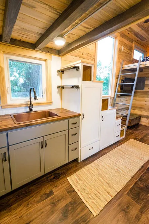 Kitchen Storage - Curtis & April's Tiny House by Mitchcraft Tiny Homes