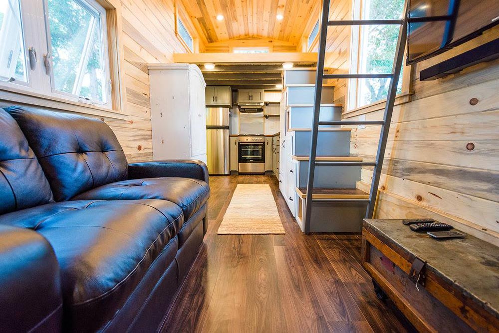 View From Living Space - Curtis & April's Tiny House by Mitchcraft Tiny Homes