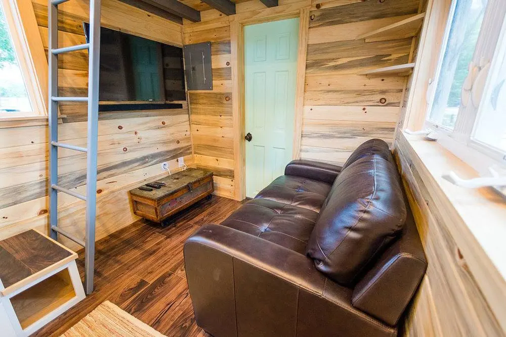 Living Space - Curtis & April's Tiny House by Mitchcraft Tiny Homes