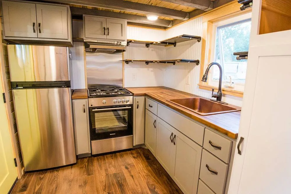 Large Kitchen - Curtis & April's Tiny House by Mitchcraft Tiny Homes