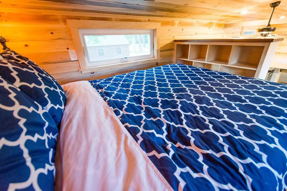 Bedroom Loft w/ Storage - Curtis & April's Tiny House by Mitchcraft Tiny Homes