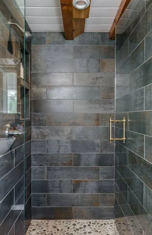 Tile Shower - Escher by New Frontier Tiny Homes