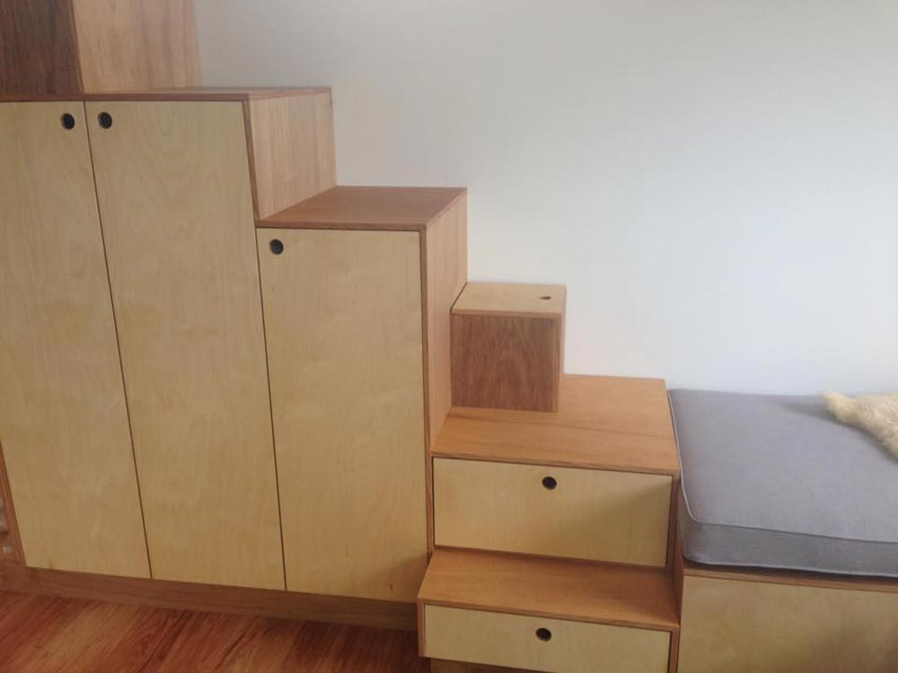Storage Stairs - Australian Zen Tiny Home