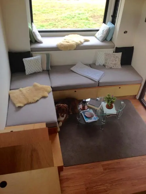 Living Room w/ Nook - Australian Zen Tiny Home