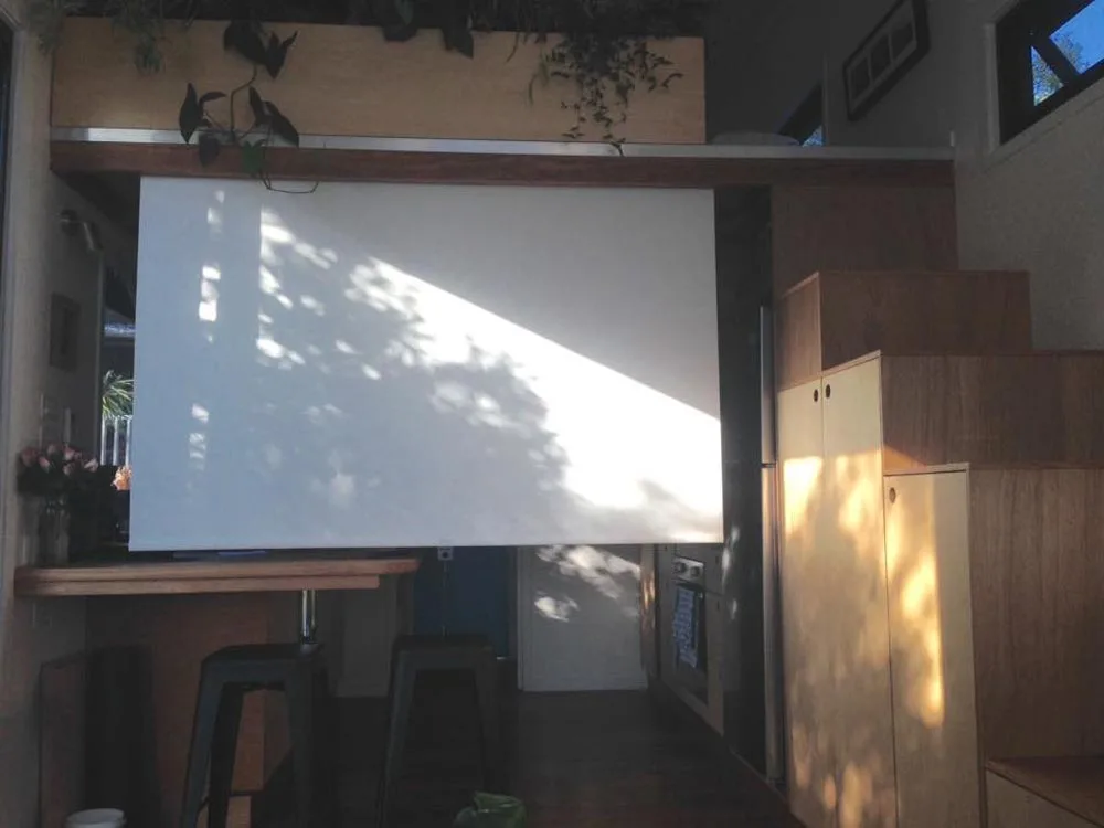 Projection Screen - Australian Zen Tiny Home