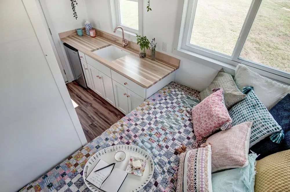Sleeping Area & Kitchen - Nugget by Modern Tiny Living