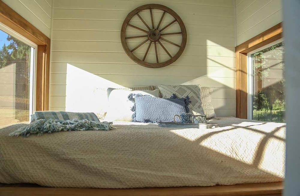 Main Floor Bedroom - Rustic Tiny Home by Tiny Heirloom