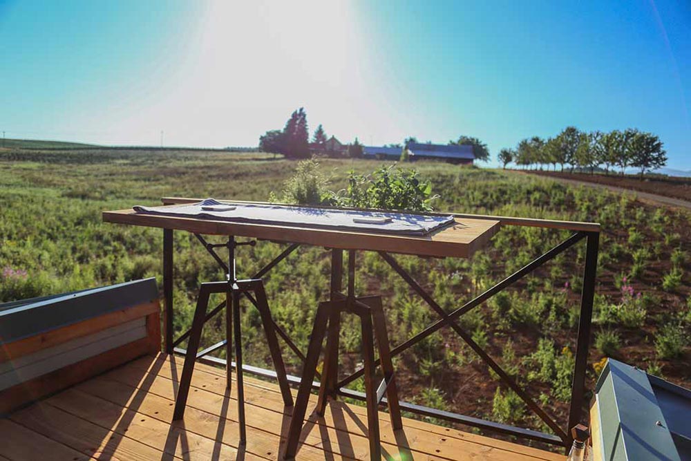 Rooftop Deck - Rustic Tiny Home by Tiny Heirloom