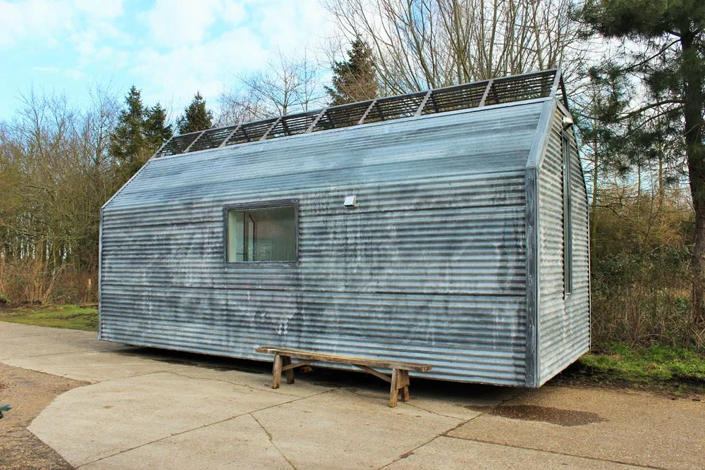 Galvanized Metal Exterior - Mini Cabin by Contemporary Shepherds Huts