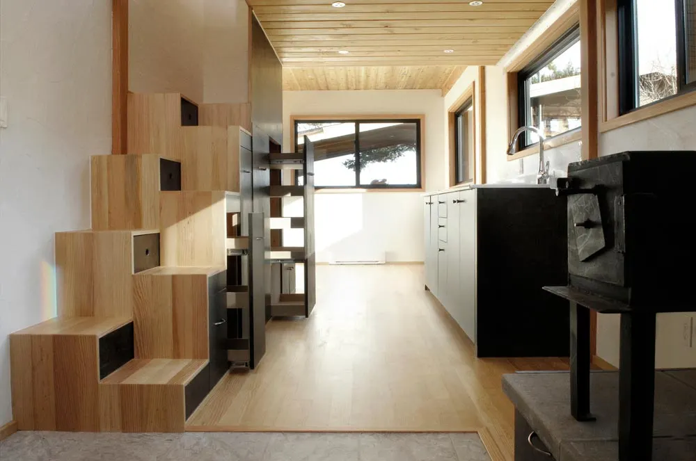 Interior View - Curved 260 Micro Home by Structural Spaces