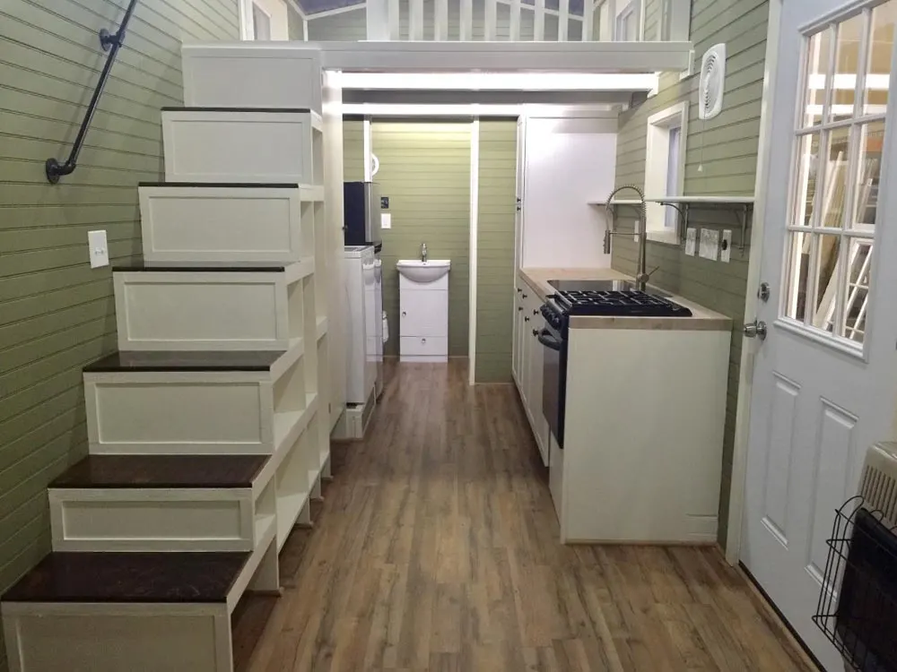 Kitchen & Stairs - Willow by Tiny House Building Company