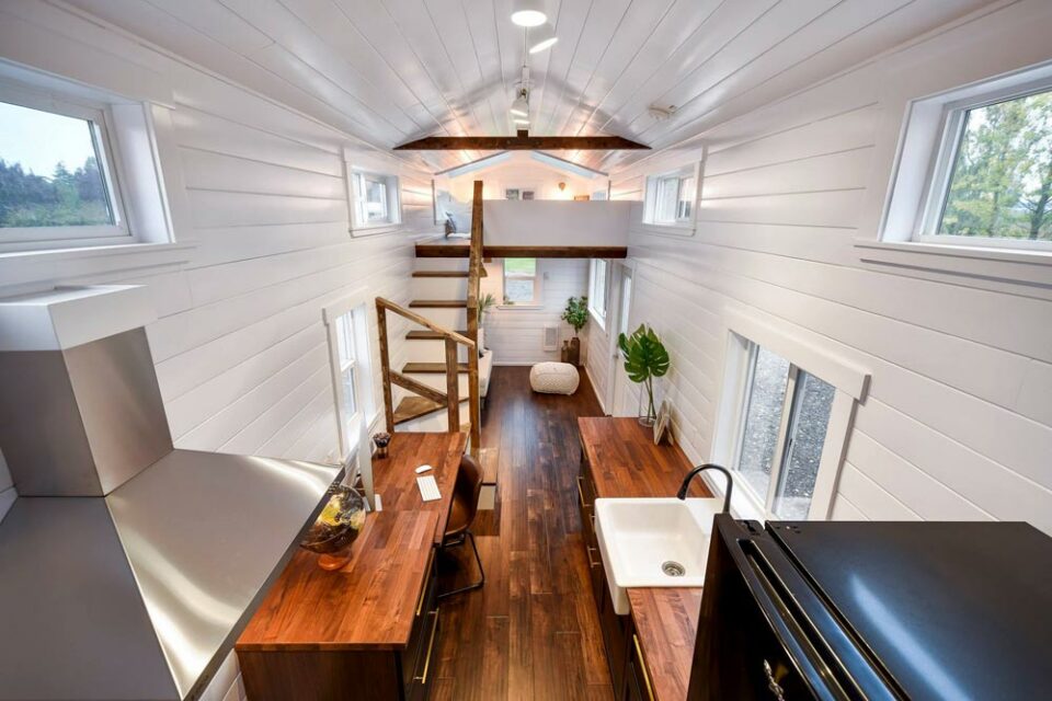 Custom 34′ Loft Edition by Mint Tiny House Company - Tiny Living