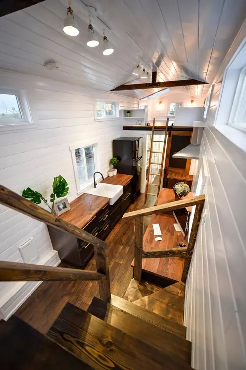 Storage Stairs - Custom 34' Loft Edition by Mint Tiny Homes