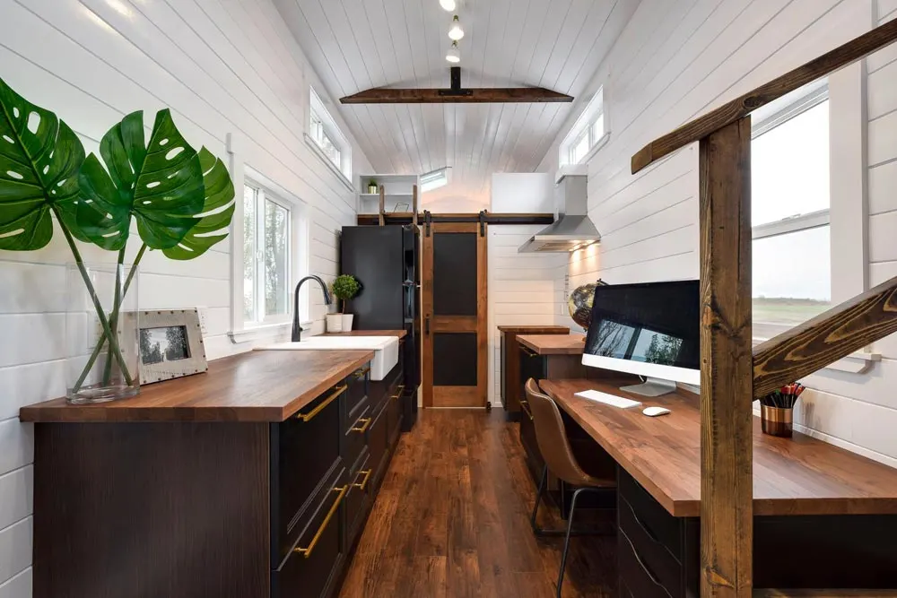Galley Kitchen - Custom 34' Loft Edition by Mint Tiny Homes