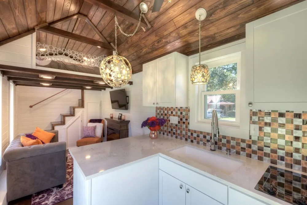 Kitchen & Living Room - Trinity v2 by Alabama Tiny Homes