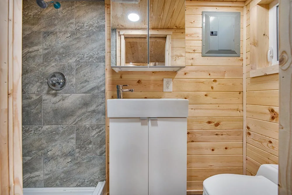 Bathroom Sink - Basecamp + Green by Backcountry Tiny Homes