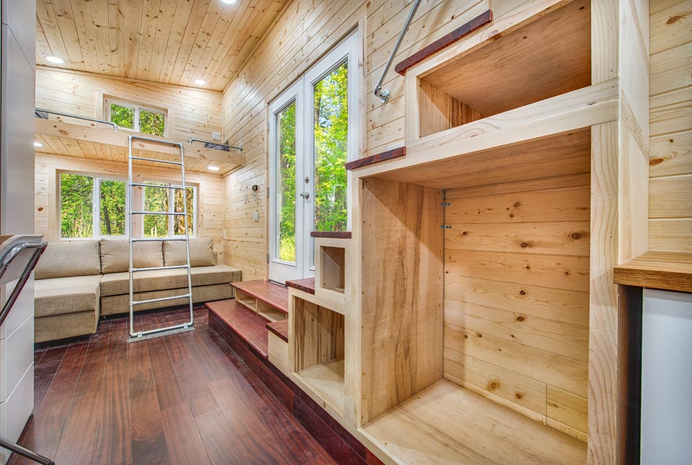 Storage Stairs - Basecamp + Green by Backcountry Tiny Homes