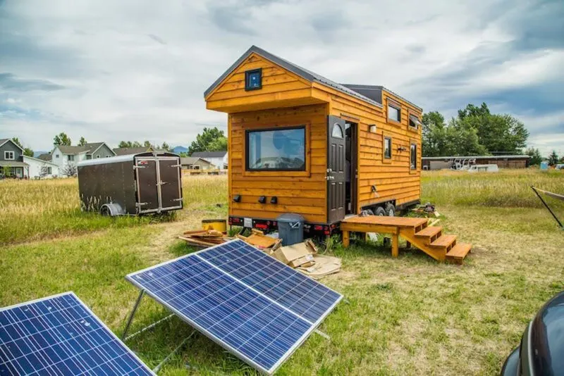 Solar Panels - Bozeman Off-Grid Tiny House