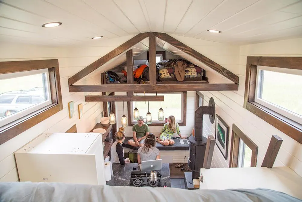 View From Loft - Bozeman Off-Grid Tiny House