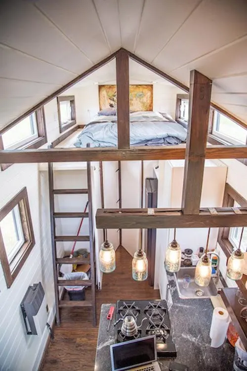 Aerial View - Bozeman Off-Grid Tiny House
