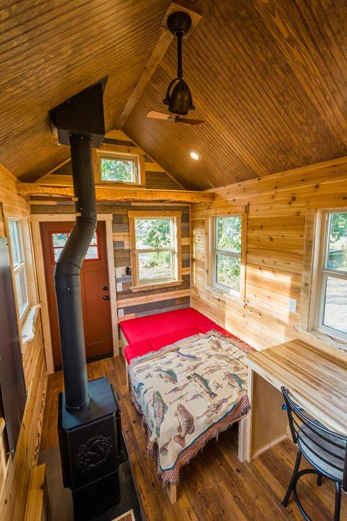Living Room - Davis' Off-Grid Tiny House by Mitchcraft Tiny Homes