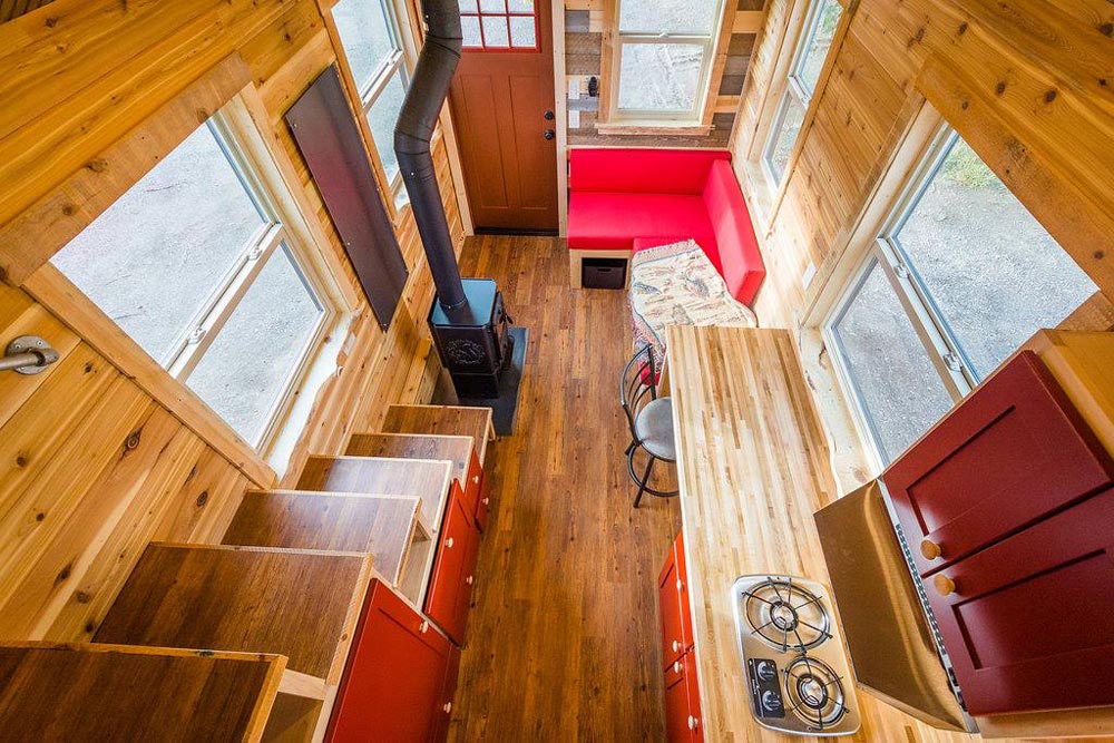 Living Area - Davis' Off-Grid Tiny House by Mitchcraft Tiny Homes