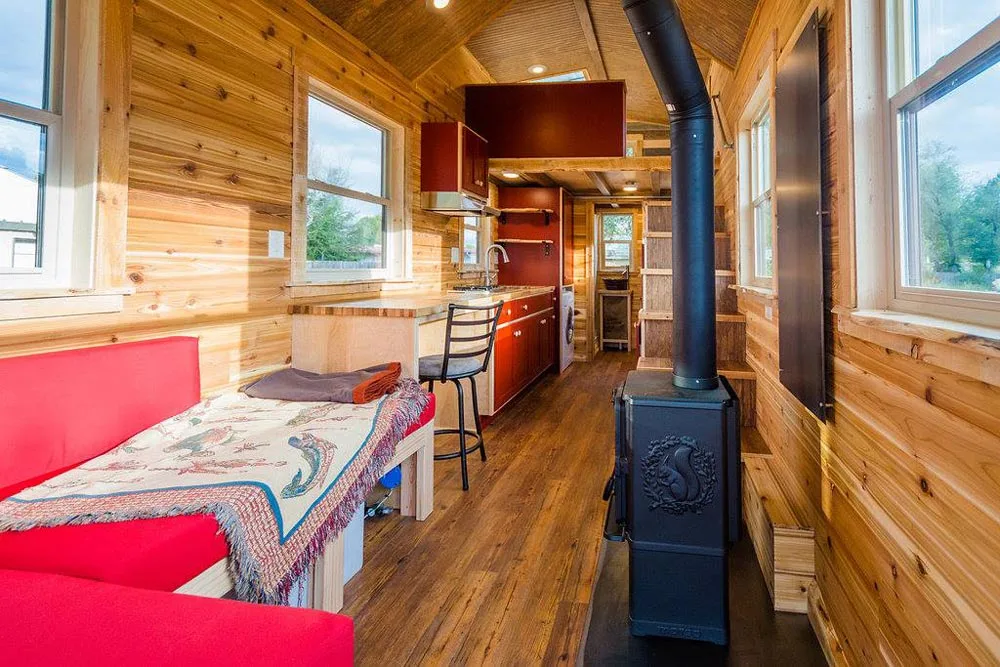 Interior View - Davis' Off-Grid Tiny House by Mitchcraft Tiny Homes