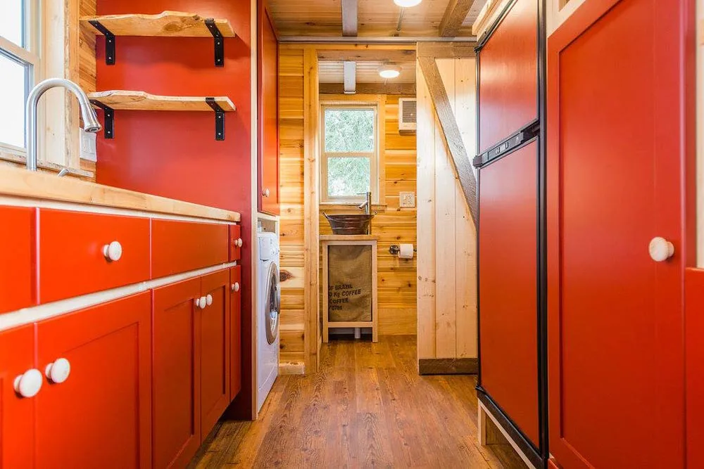 Kitchen & Bathroom - Davis' Off-Grid Tiny House by Mitchcraft Tiny Homes