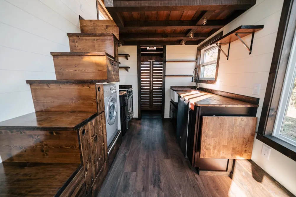 Kitchen & Stairs - Silhouette by Wind River Tiny Homes