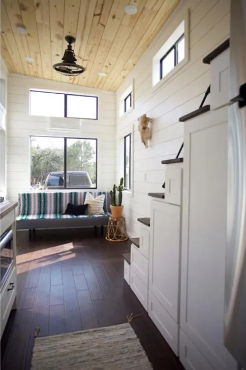 Storage Stairs - Texas Hill Country by Nomad Tiny Homes