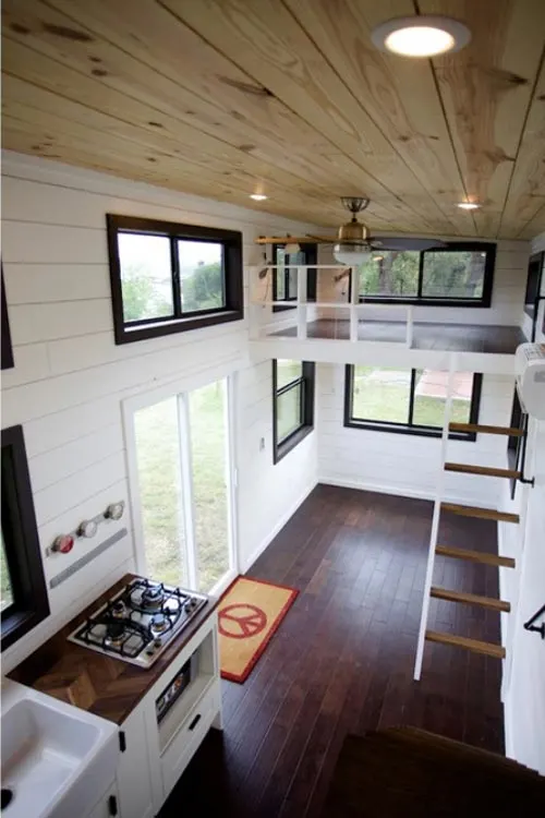 Birch Flooring - Texas Waterfront by Nomad Tiny Homes