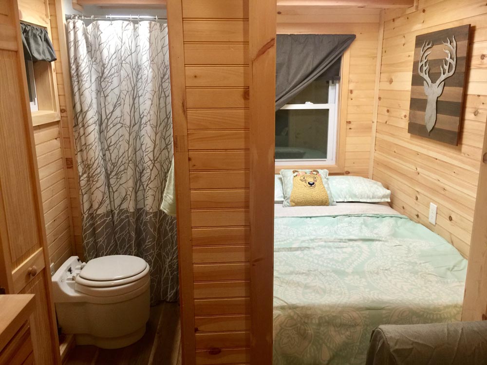 Bedroom & Bathroom - Alpine by Tiny House Building Company
